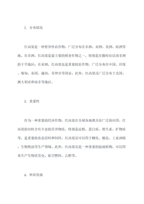 红高粱家族知识点