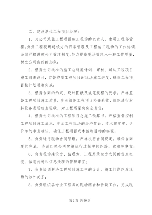 建设单位岗位管理职责5篇.docx