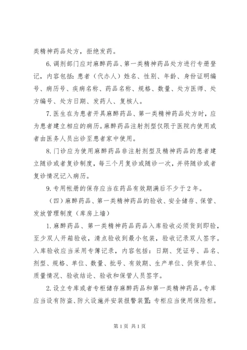 毒、麻药品管理制度.docx