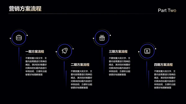 蓝色科技风通用营销策划PPT演示模板