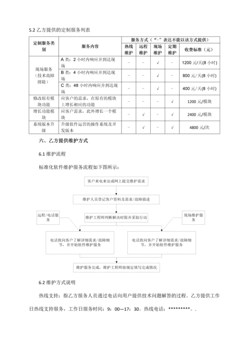 软件项目维护合同范本参考.docx