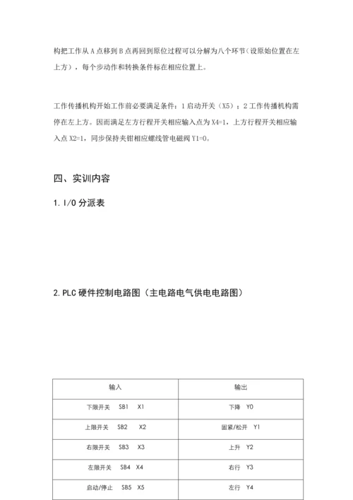 可编程逻辑PLC课程实训报告样本.docx