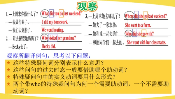 Unit 12 What did you do last weekend?语法精练【课件】-七年级英