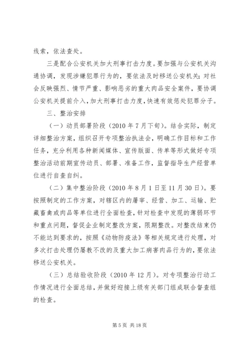 乡镇镇肉品安全专项整治方案.docx