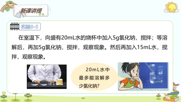 9.2 溶解度第一课时课件(共16张PPT内嵌视频)2023_2024学年九年级化学人教版下册