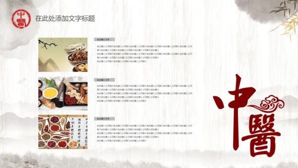 传统中医学中医院中医文化中草药PPT模板