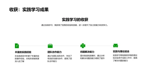 实践学习报告PPT模板