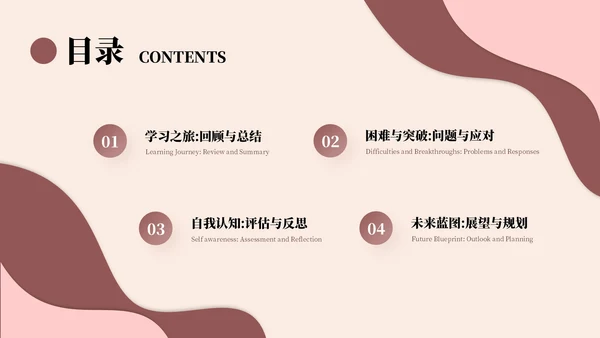 棕色清新风结业报告通用PPT模板