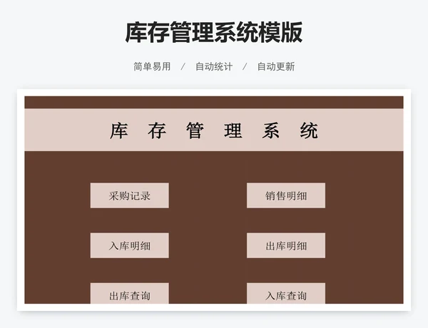 库存管理系统模版