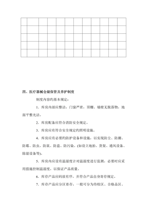 医疗行业器械经营管理新版制度.docx