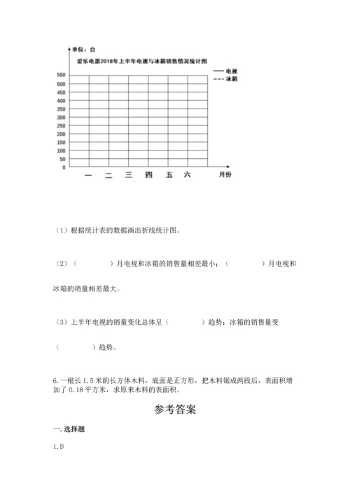 人教版五年级下册数学期末测试卷精品【精选题】.docx