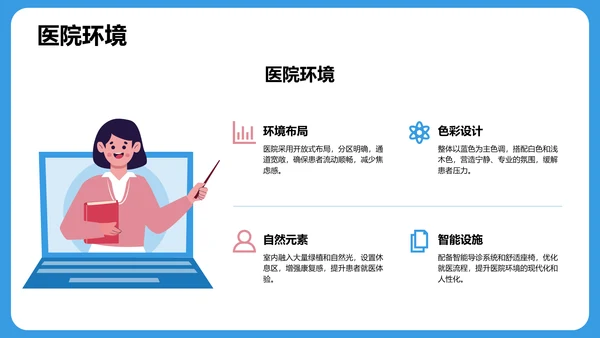 蓝色3D风诊疗方案汇报PPT