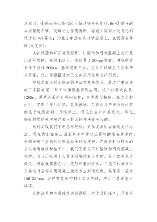 软岩中掘进支护的应用论文.docx