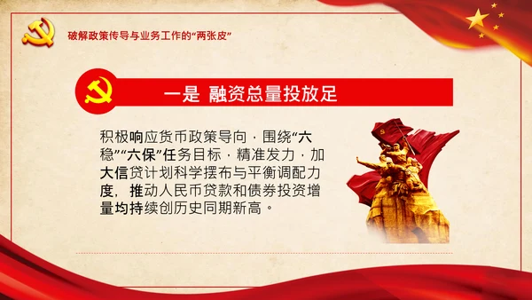 党支部破解“两张皮”全力促进党建和业务的深度融合PPT模板