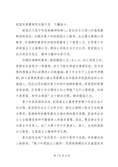 学习新时代爱国主义教育实施纲要心得体会（10篇）.docx