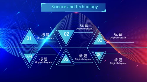 蓝色酷炫科技感工作汇报动态PPT
