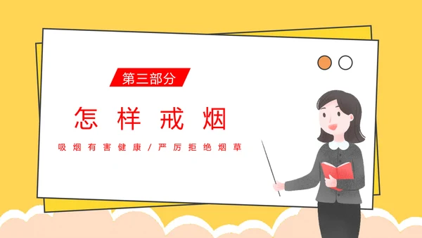 吸烟有害健康世界无烟日通用PPT模版