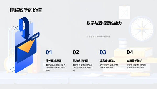 数学思维训练教程PPT模板