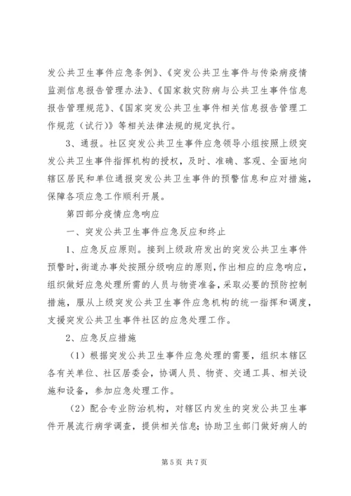 街道办事处突发公共卫生事件社区应急预案.docx