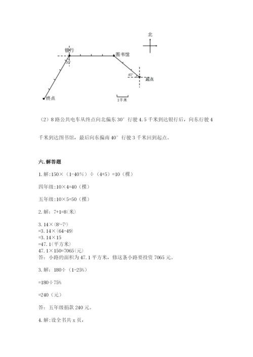 小学六年级上册数学期末测试卷精品【满分必刷】.docx