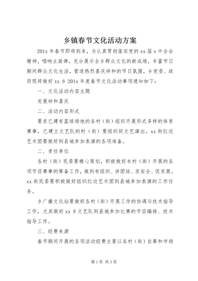 乡镇春节文化活动方案_1.docx