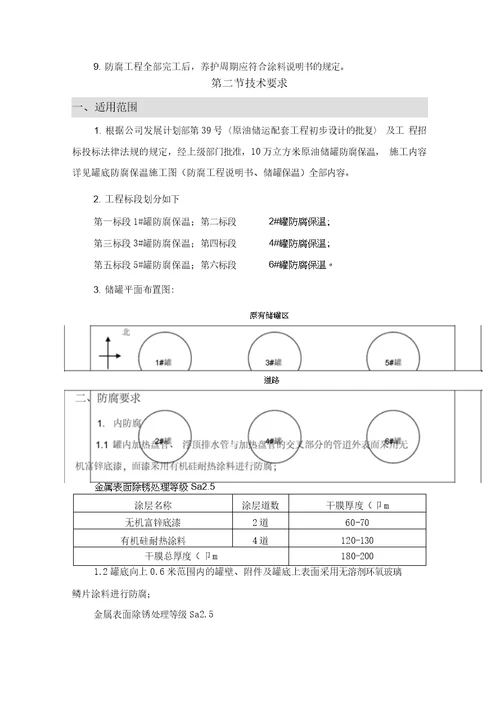 储油罐防腐保温方案