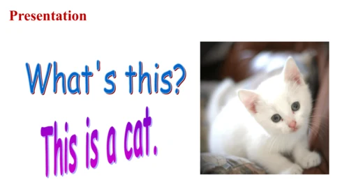 外研版（一起）一上Module 5  Unit 2 This is a yellow cat 同步备