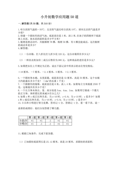 小升初数学应用题50道附完整答案【历年真题】.docx