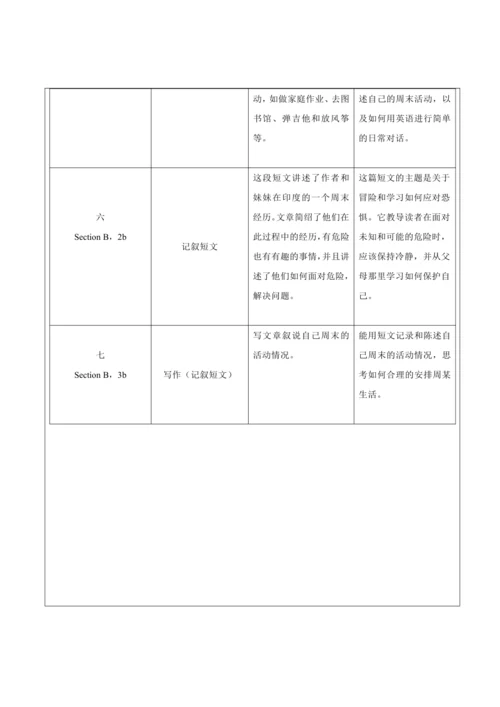 【新课标】人教七下 Unit 12 What did you do last weekend？ 大单