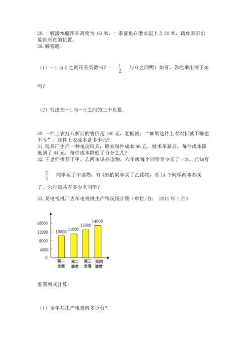 六年级小升初数学解决问题50道附答案（能力提升）.docx