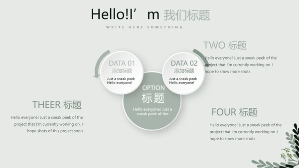 文艺小清新公司产品介绍宣传通用PPT动态模板