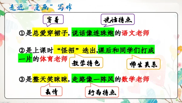【五上课件】第二单元 习作：“漫画”老师