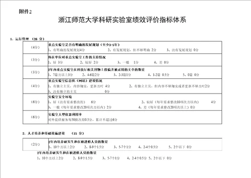 浙江师范大学实验室绩效评价办法