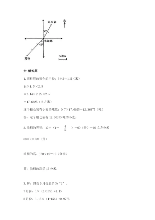 小升初六年级期末测试卷有答案.docx