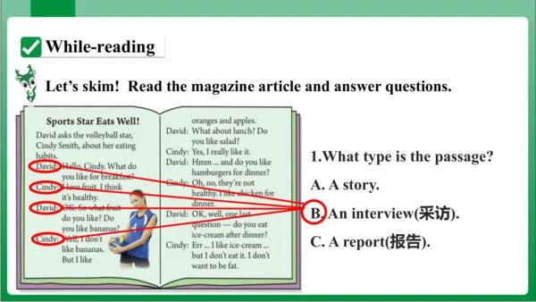 Unit 6 SectionB 2a~2c 课件+内嵌音频【人教七上Unit 6 Do you li