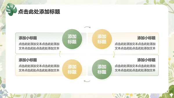 绿色小清新风开学自我介绍PPT模板