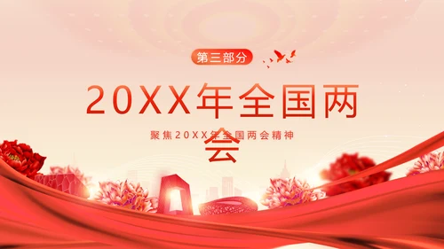 全国两会精神两会常识两会看点两会政府工作报告PPT