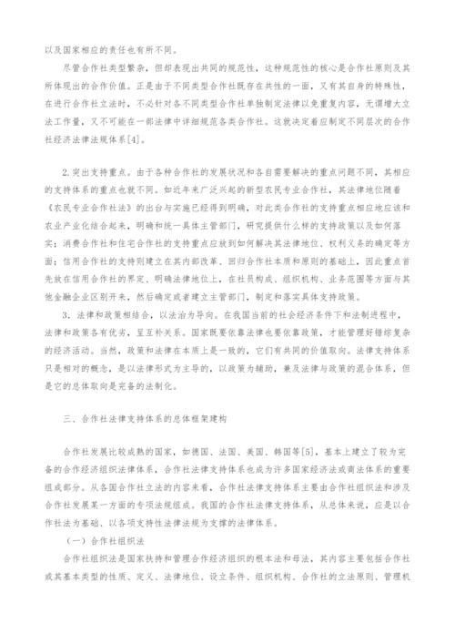 试论合作社法律支持体系的构建.docx