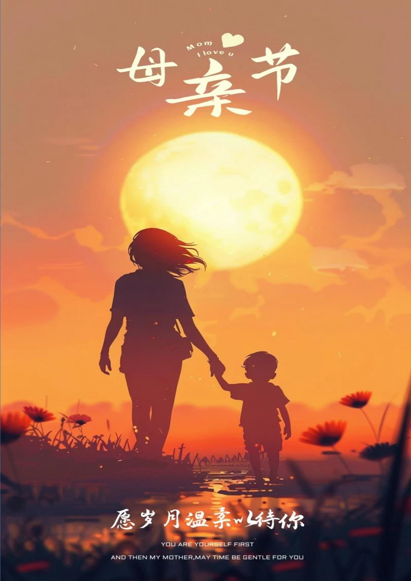 愿岁月温柔以待你母亲节海报
