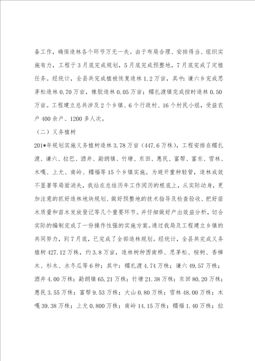 县林业技术推广站工作总结精选多篇