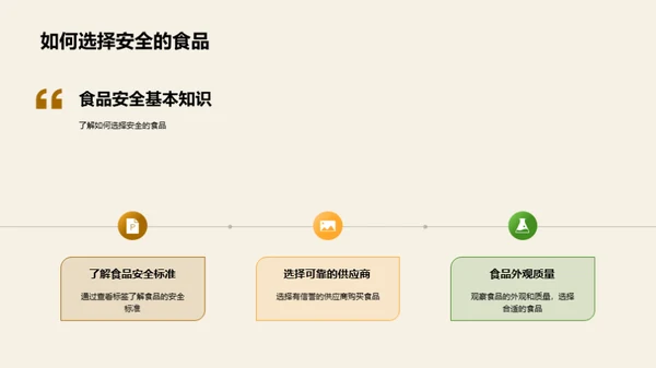 食品安全与健康生活