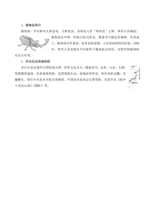 4《昆虫备忘录》课文备课方案