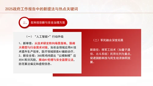 2025年全国两会政府工作报告中的新提法与热点关键词ppt