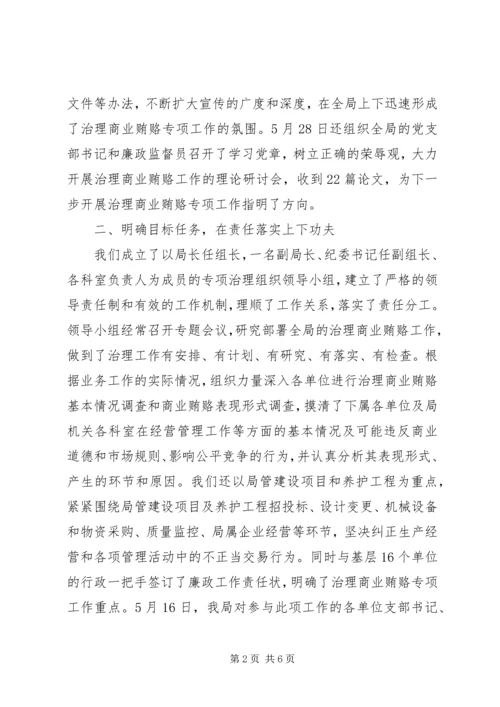 公路管理局治理商业贿赂专项工作交流材料 (2).docx