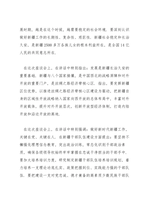 第三次中央新疆工作座谈会会议精神心得体会集合9篇.docx