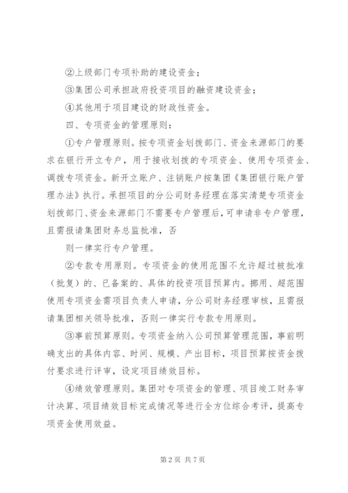 集团企业财政专项资金管理制度.docx