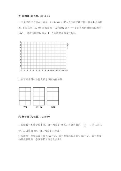 人教版六年级上册数学期末测试卷附答案【巩固】.docx