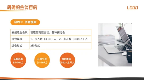 橙色简约高效会议管理术培训PPT模板宣传PPT动态PPT