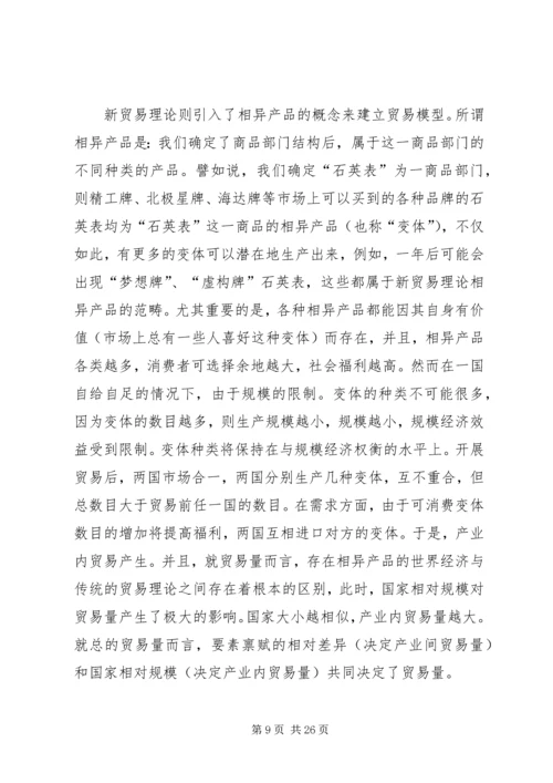 学习国际贸易的感想和认知.docx