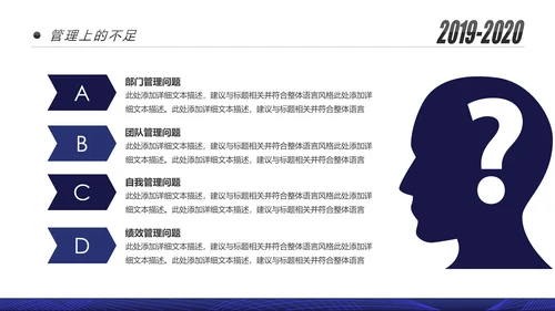 蓝色跨越2020年终总结述职报告工作汇报PPT